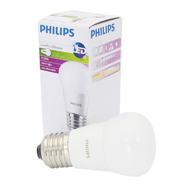 Philips Rex Led-lamp - E27 - 2700K Warm wit licht - 4 Watt - Niet dimbaar