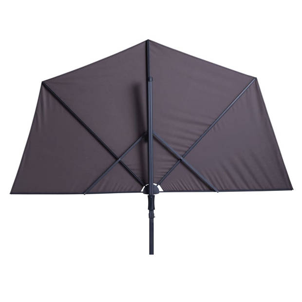 Madison Balkon parasol Sun Wave 300x150 cm taupe PAC3P015