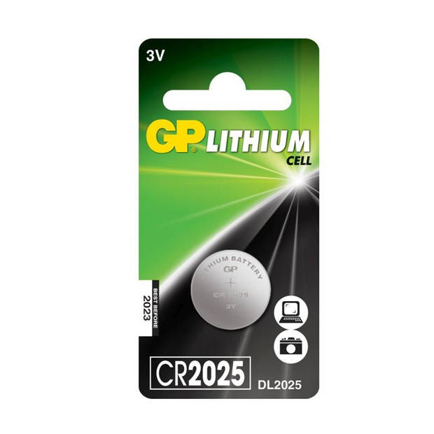GP CR2025 Lithium-knoopcelbatterijen 3V per stuk