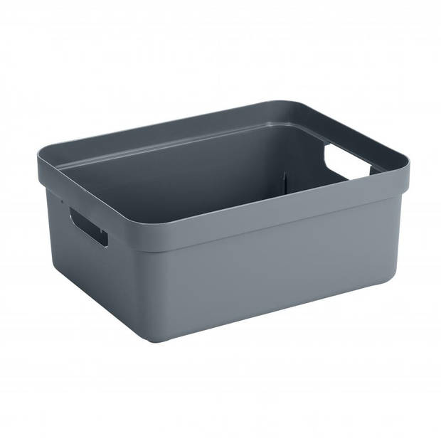 Sunware Sigma Home opbergbox - 24 liter - blauw/grijs