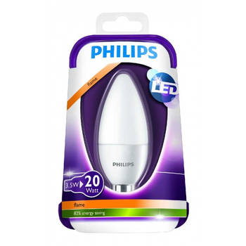 Philips Led kaarslamp E14 3,5W flame