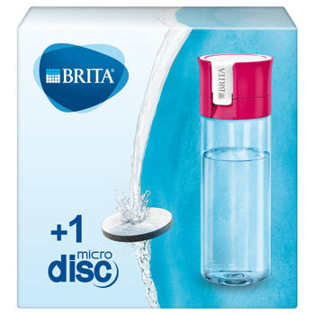BRITA Waterfilterfles VITAL 0,6L Roze incl. 1 MicroDisc Waterfilter