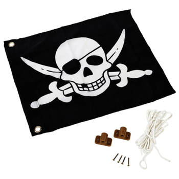 AXI Piratenvlag zwart-wit 55x45 cm A507.012.00