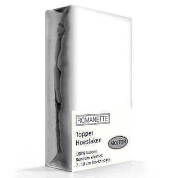 Molton Topper Hoeslaken Romanette-160 x 220 cm