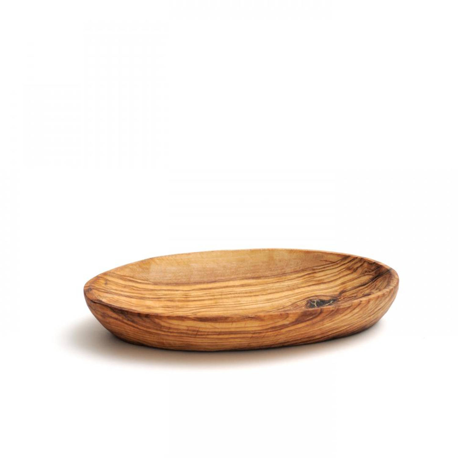Bowls and Dishes Pure Olive Wood ovalen schaal olijfhout Ø 19 cm