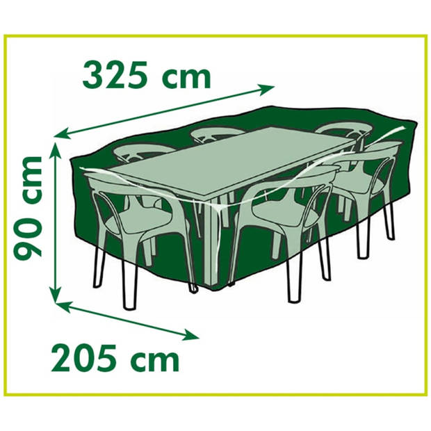 Nature beschermhoes voor tuinset - 90x325x205 cm