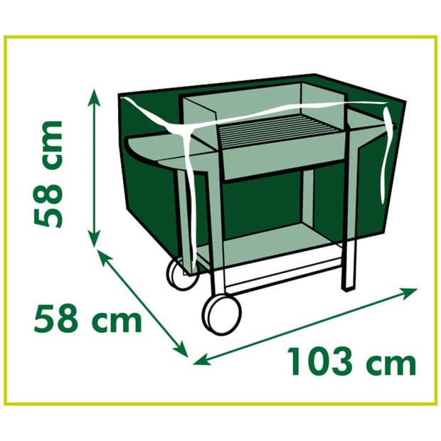 Nature Beschermhoes voor gasbarbecues 103x58x58 cm