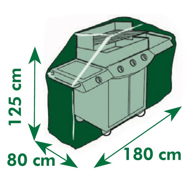 Nature beschermhoes voor gasbarbecue - 125x180x80 cm