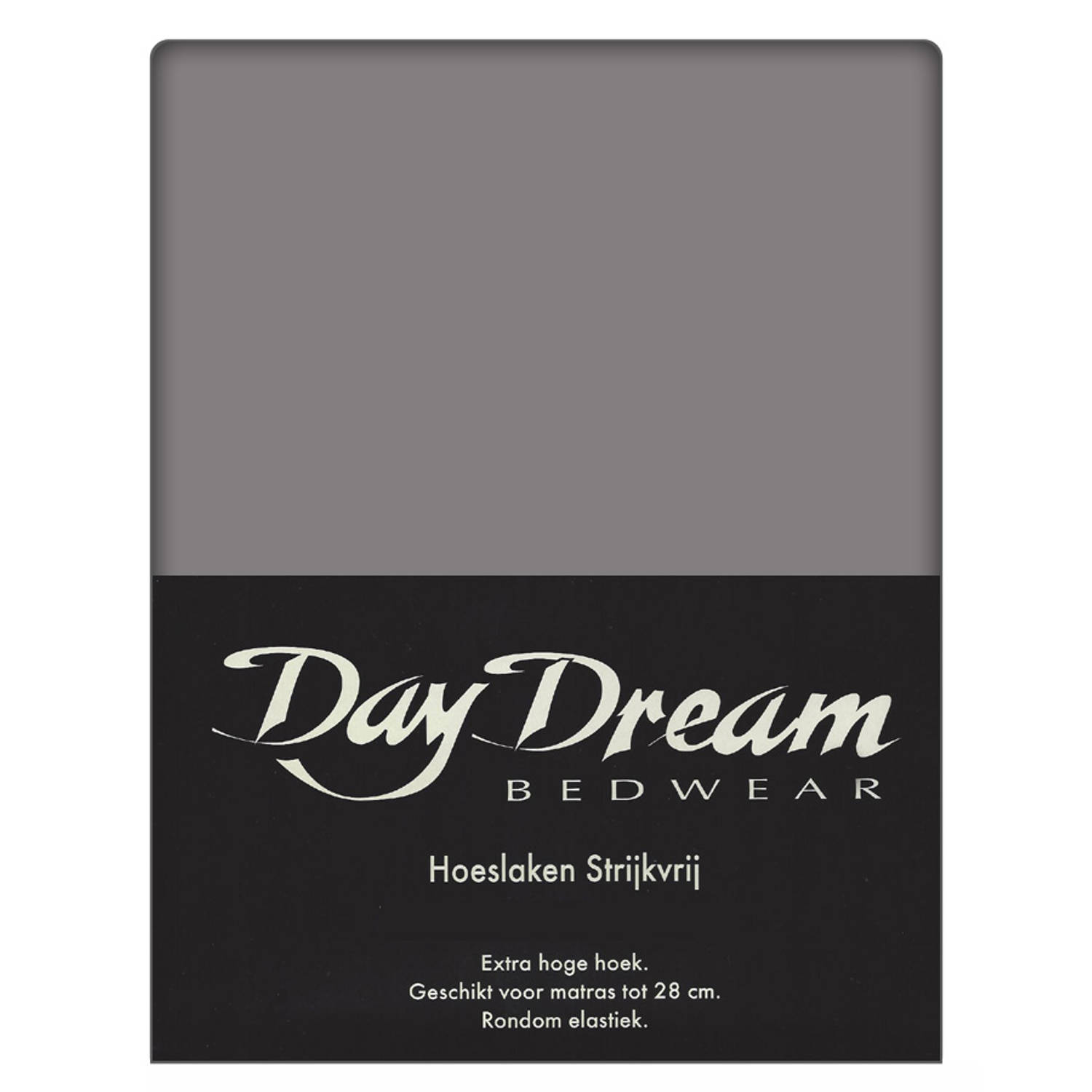 Day Dream Hoeslaken Katoen Grijs-160 x 200 cm