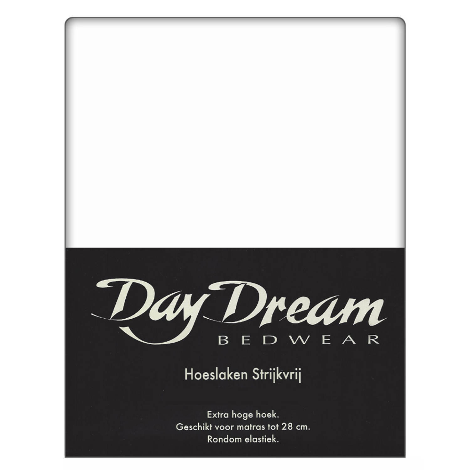 Day Dream Hoeslaken Katoen Wit-140 x 200 cm