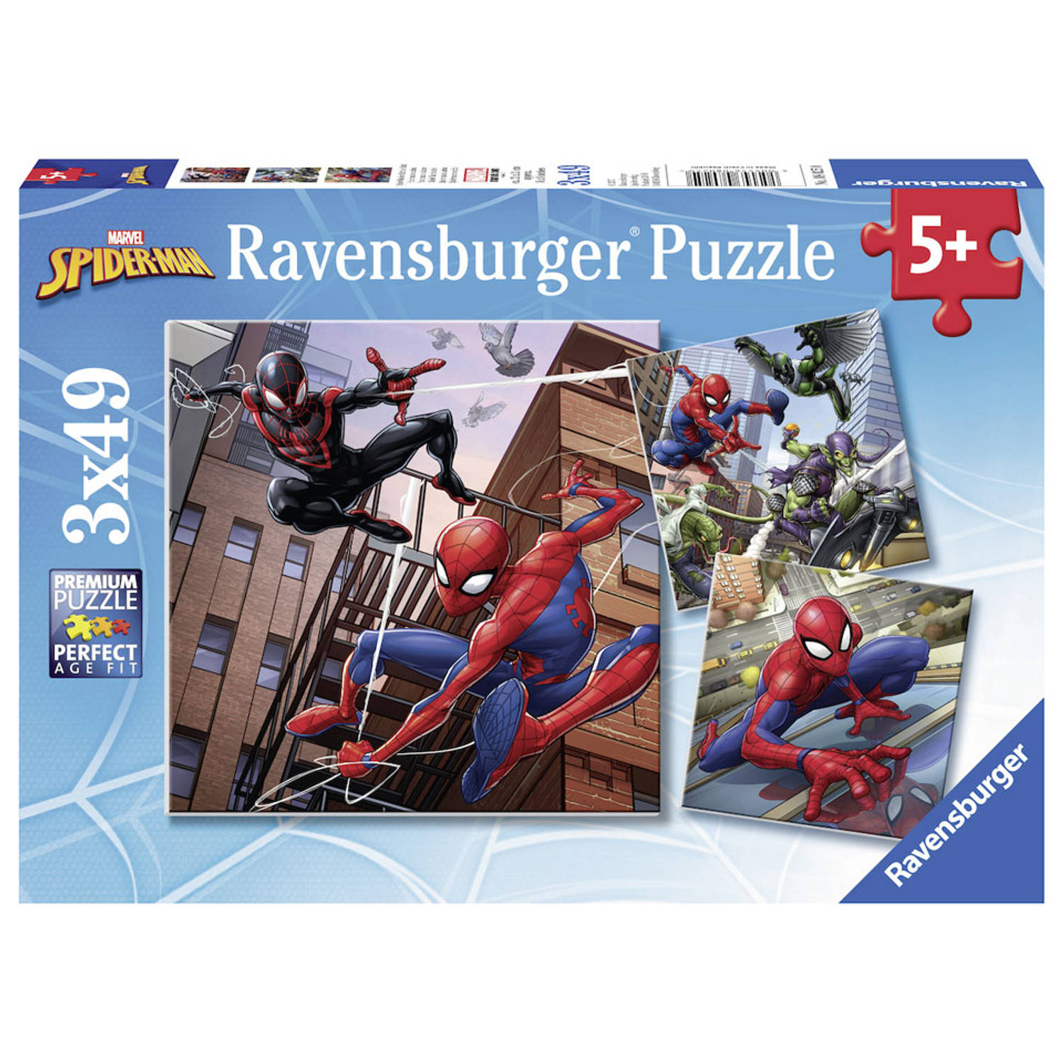 Ravensburger puzzelset Spider-Man in actie 3 x 49 stukjes