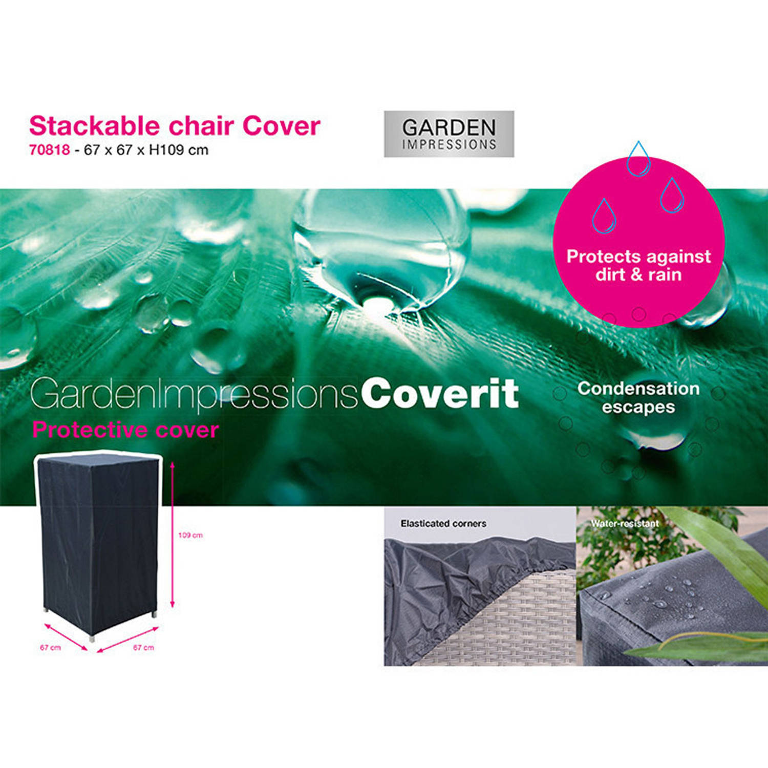 Garden Impressions Coverit stapelbare stoel hoes