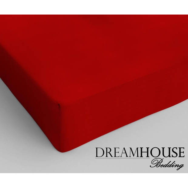 Dreamhouse Hoeslaken 100% Katoen - 140x200 - Tweepersoons - Rood