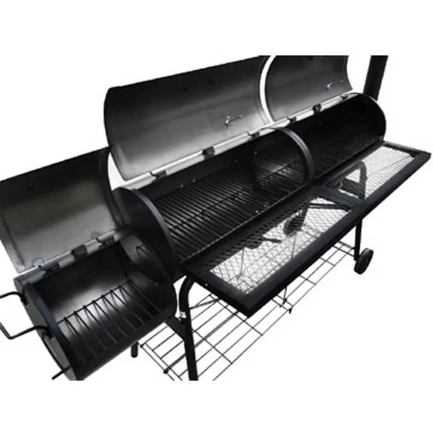 vidaXL Rookbarbecue Nevada XL zwart