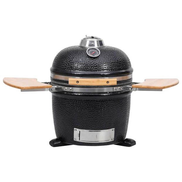 The Living Store Kamado Smoker - Keramiek - 27 cm doorsnede - Ingebouwde thermometer