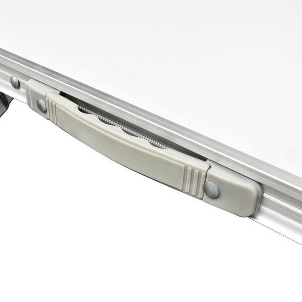 vidaXL Campingtafel inklapbaar en verstelbaar 120x60 cm aluminium