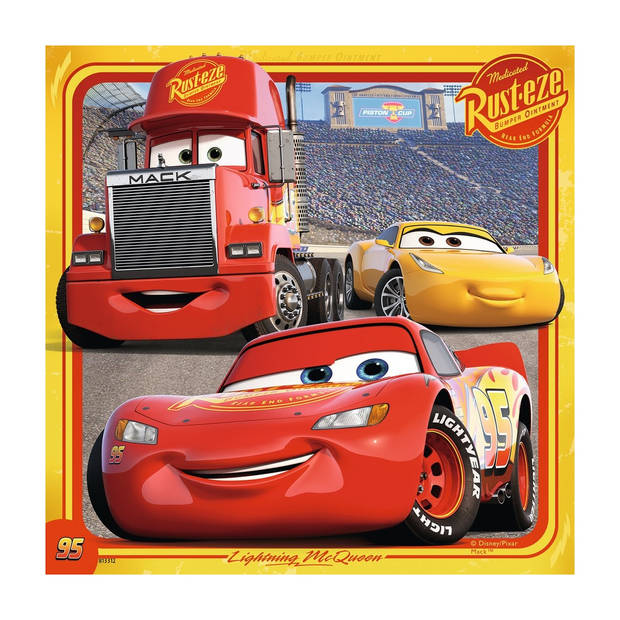 Ravensburger puzzel Disney Cars 3 legendes van de baan - 3 x 49 stukjes