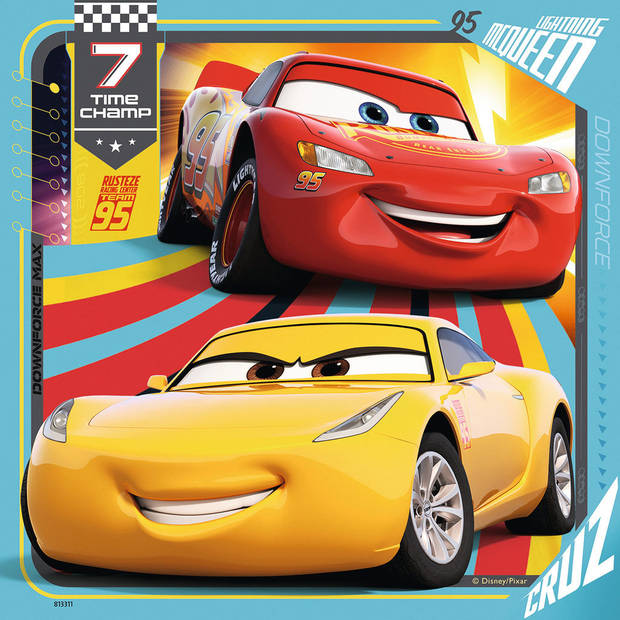 Ravensburger puzzel Disney Cars 3 legendes van de baan - 3 x 49 stukjes