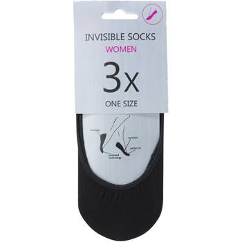 Invisible dames sokken - 3 stuks - zwart