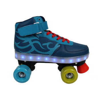 Rolschaatsen met LED-licht - maat 30/31 - blauw