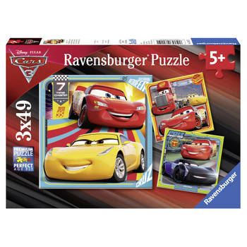 Ravensburger puzzel Disney Cars 3 legendes van de baan - 3 x 49 stukjes