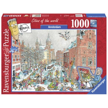 Ravensburger puzzel Fleroux Amsterdam in winter - 1000 stukjes