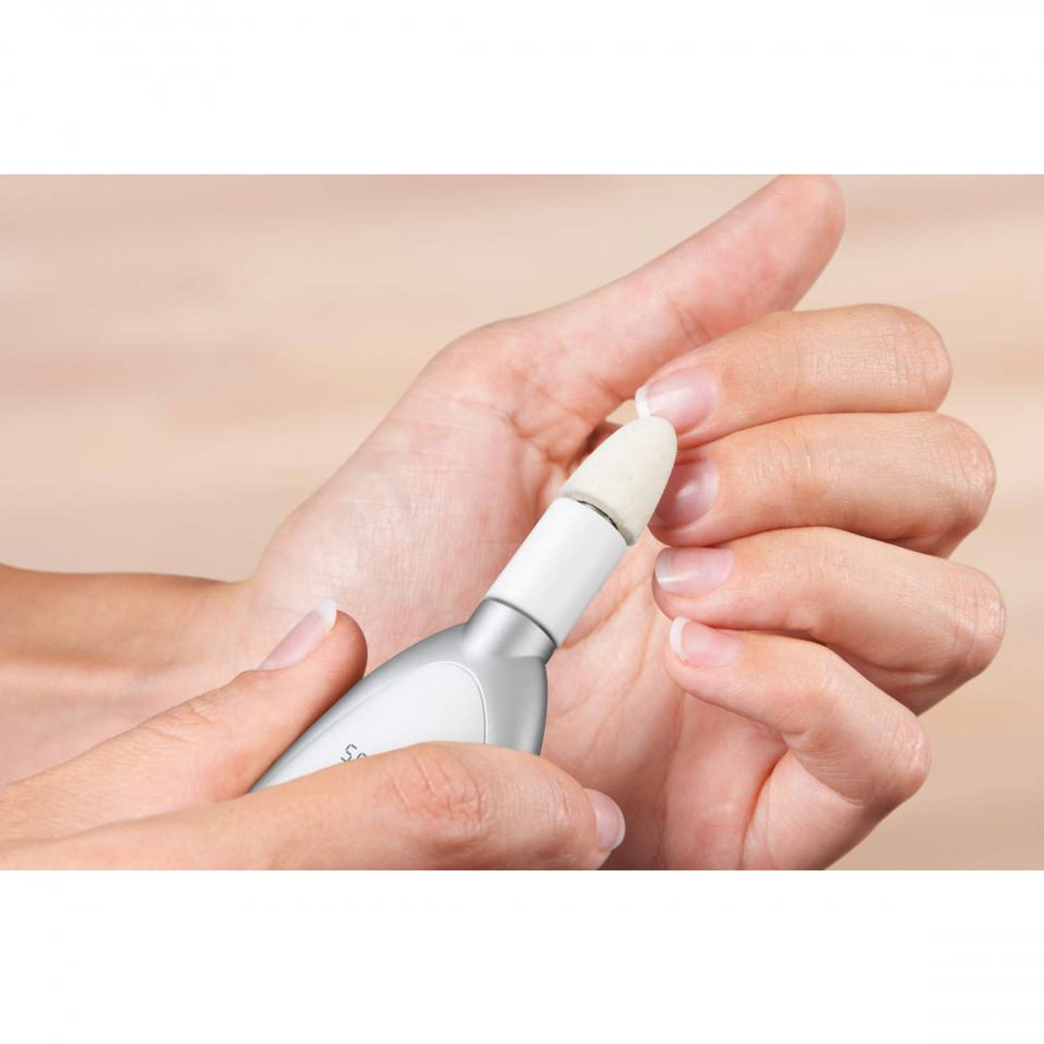 waarom niet Uithoudingsvermogen Portugees Sanitas Elektrische Manicure / Pedicure Set 7.5 W White SMA 35 | Blokker