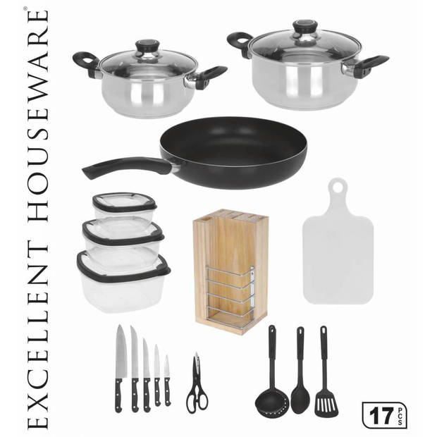 Excellent Houseware 17-Delige keuken starter set