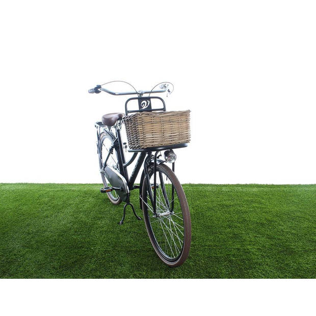New Looxs fietsmand Brisbane 23 liter 39 x 27 cm rotan grijs