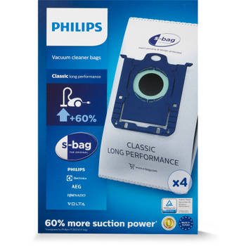 Blokker Philips s-bag stofzuigerzakken - FC8021/03 - 4 stuks aanbieding