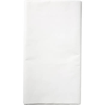 Bl. Tafelkleed Papier Uni Wit 138x220cm