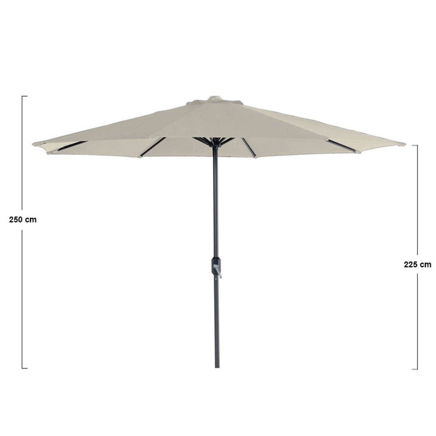 Woordenlijst Slang middag Garden Impressions Lotus parasol Ø300 cm - ecru | Blokker