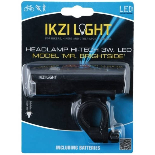 Ikzi Light voorlicht Mr. Brightside Hi-Tech LED zwart 10 x 3 cm