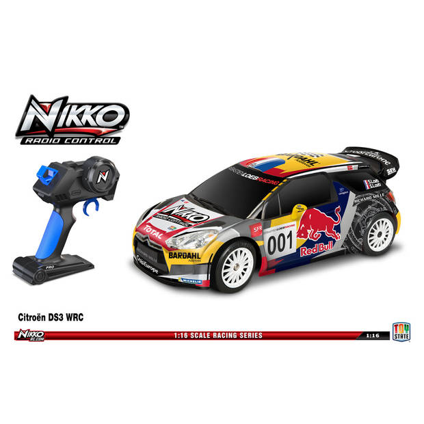 NIKKO op afstandbestuurbare auto Citroen DS3 WRC Red Bull