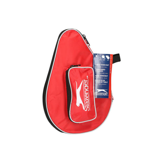 Slazenger Tafeltennisset - Hele Set 1 Persoon - Met Opbergtas - Rood