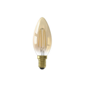 Calex Led Filament Kaarslamp Dimbaar - 3,5w - E14 - Goud