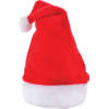 Benza Luxe Kerstmuts Bont - One Size - Rood - 10 stuks