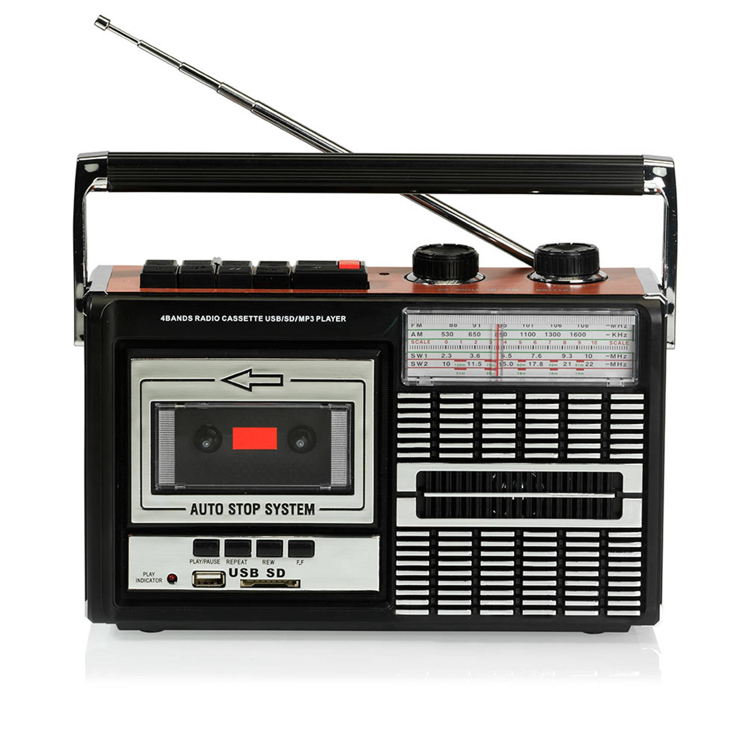 paar Oxide Vete Ricatech PR85 Draagbare Retro Radio | Blokker