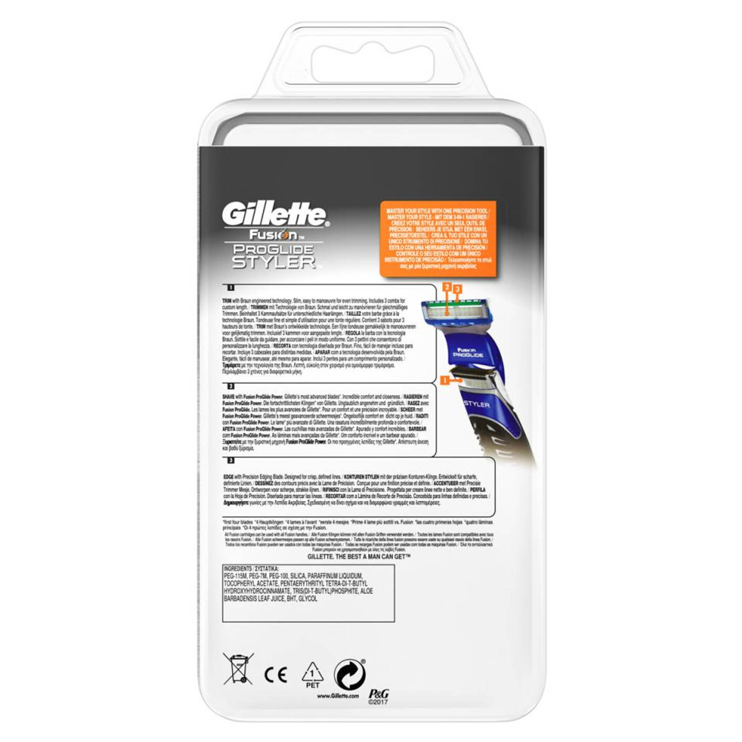 mengsel Hoelahoep lancering Gillette scheerapparaat Fusion Proglide 3 in 1 | Blokker