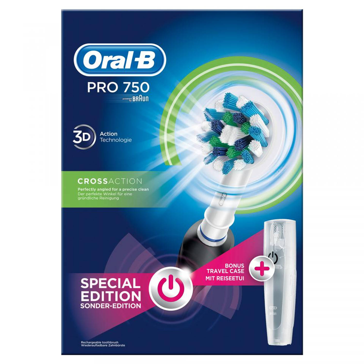 Binnenshuis scheerapparaat Misverstand Oral-B elektrische tandenborstel PRO 750 | Blokker