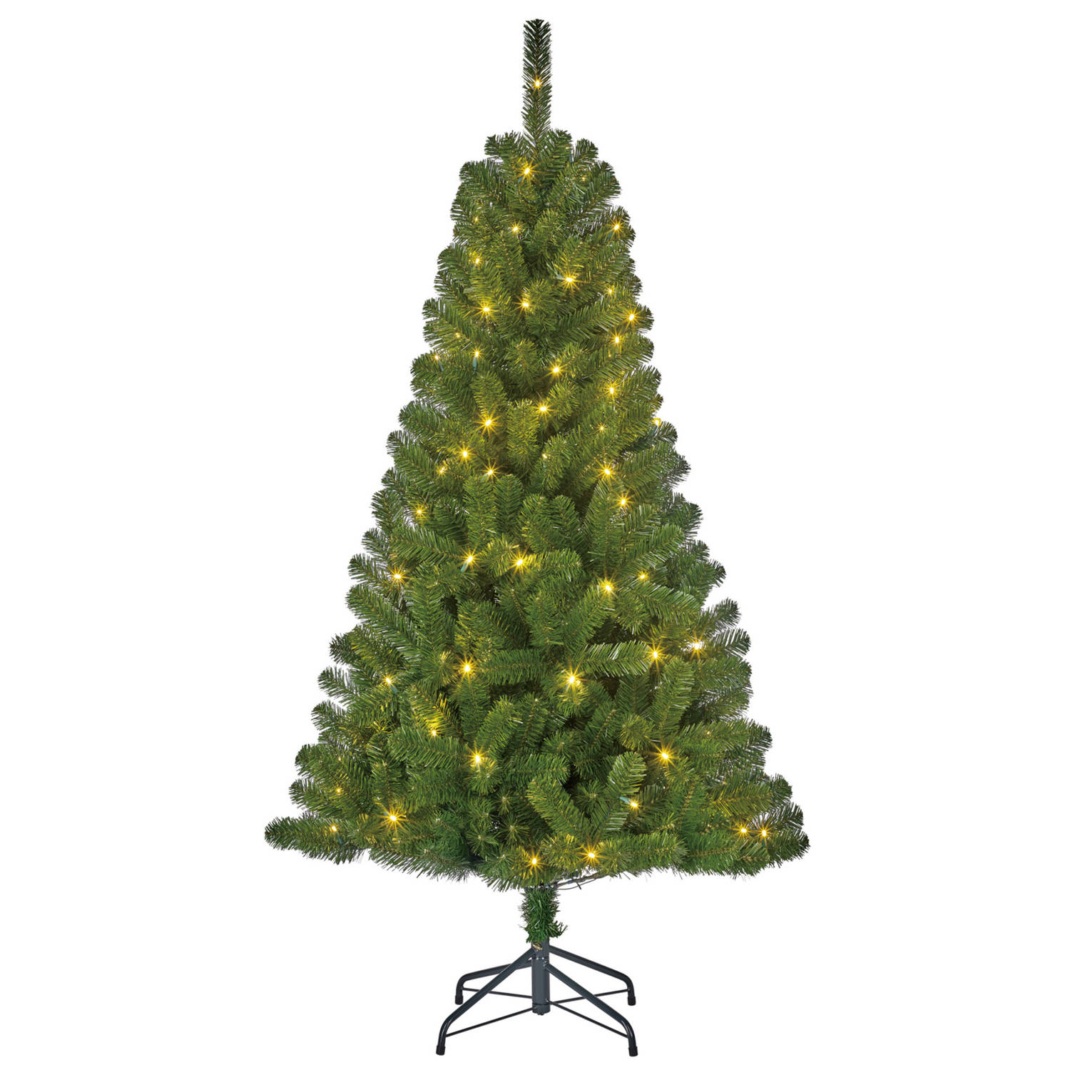 Tweedekans kunst kerstboom - 120 cm - met verlichting - Kunstkerstboom