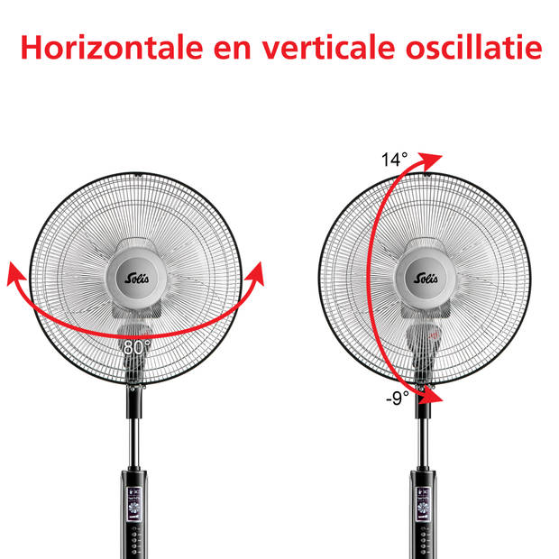 Solis Fan-Tastic 750 Statiefventilator - Ventilator Staand - Zilver