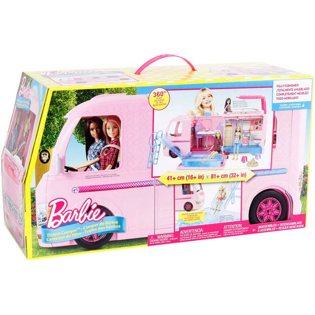 Barbie Droomcamper speelset - roze