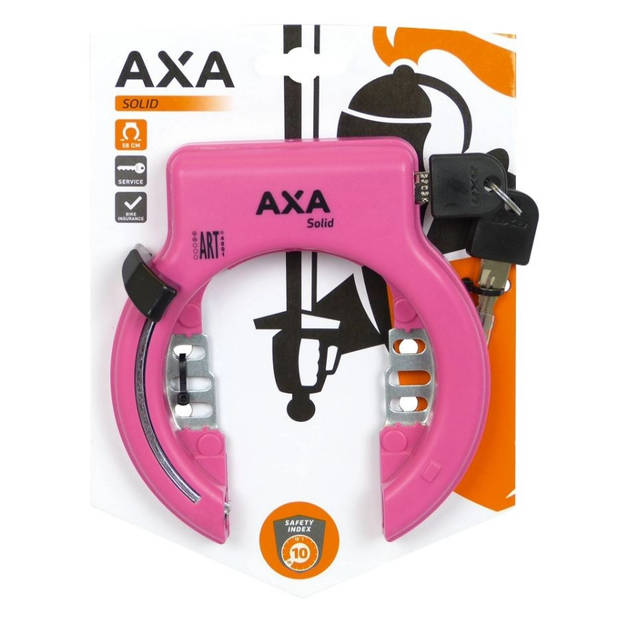 AXA ringslot Solid ART** roze