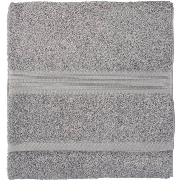 Blokker handdoek 500g - grijs - 140x70 cm