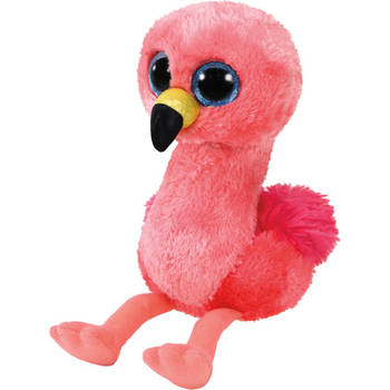 Ty Beanie Boo's knuffel flamingo Gilda - 15 cm