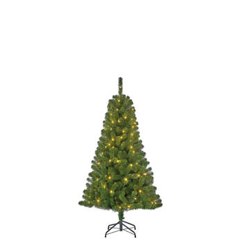 Black Box Charlton kerstboom met 80 LED lampjes - H120XD76CM
