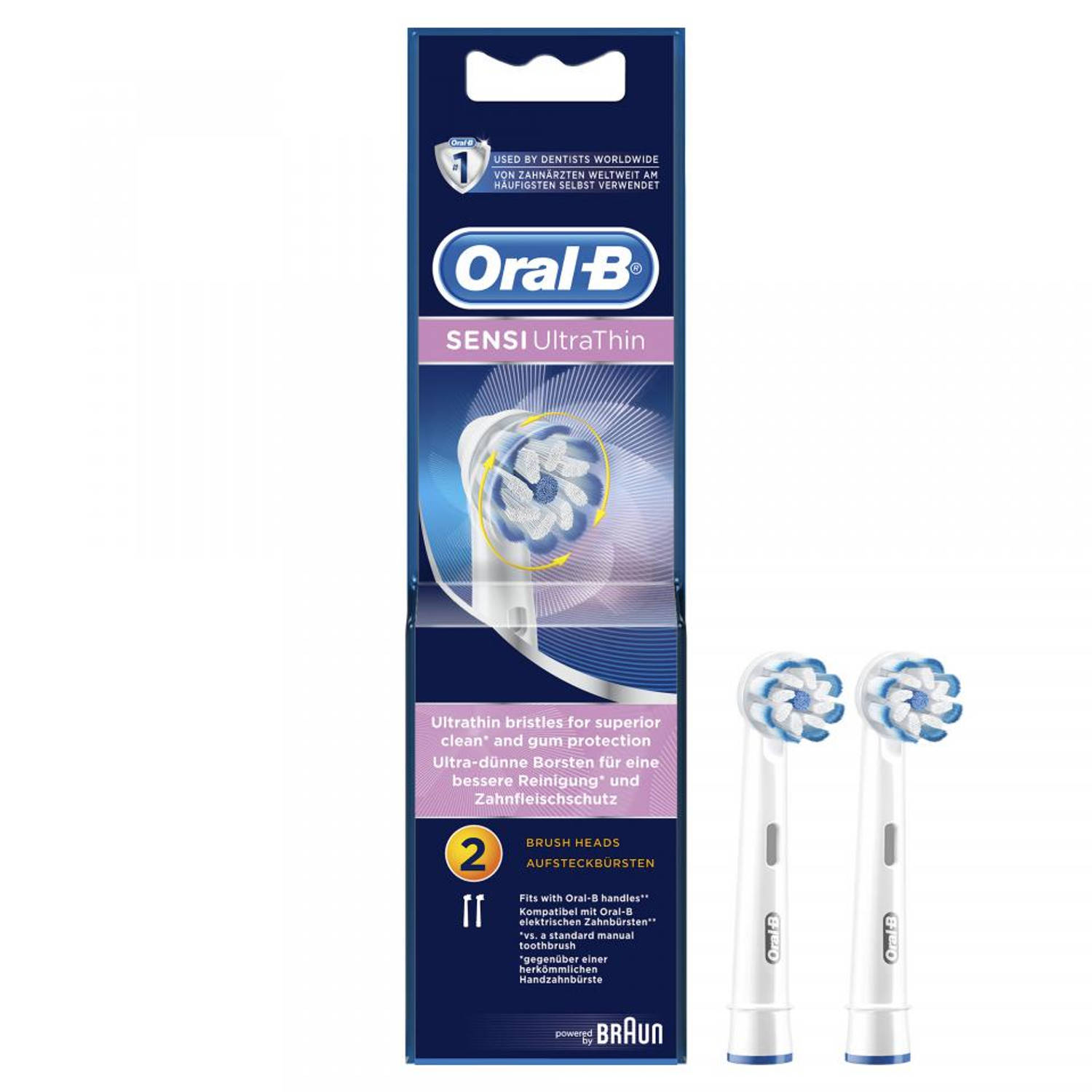 Oral-b Opzetborstels Sensi Ultrathin Voor Tandenborstels X2