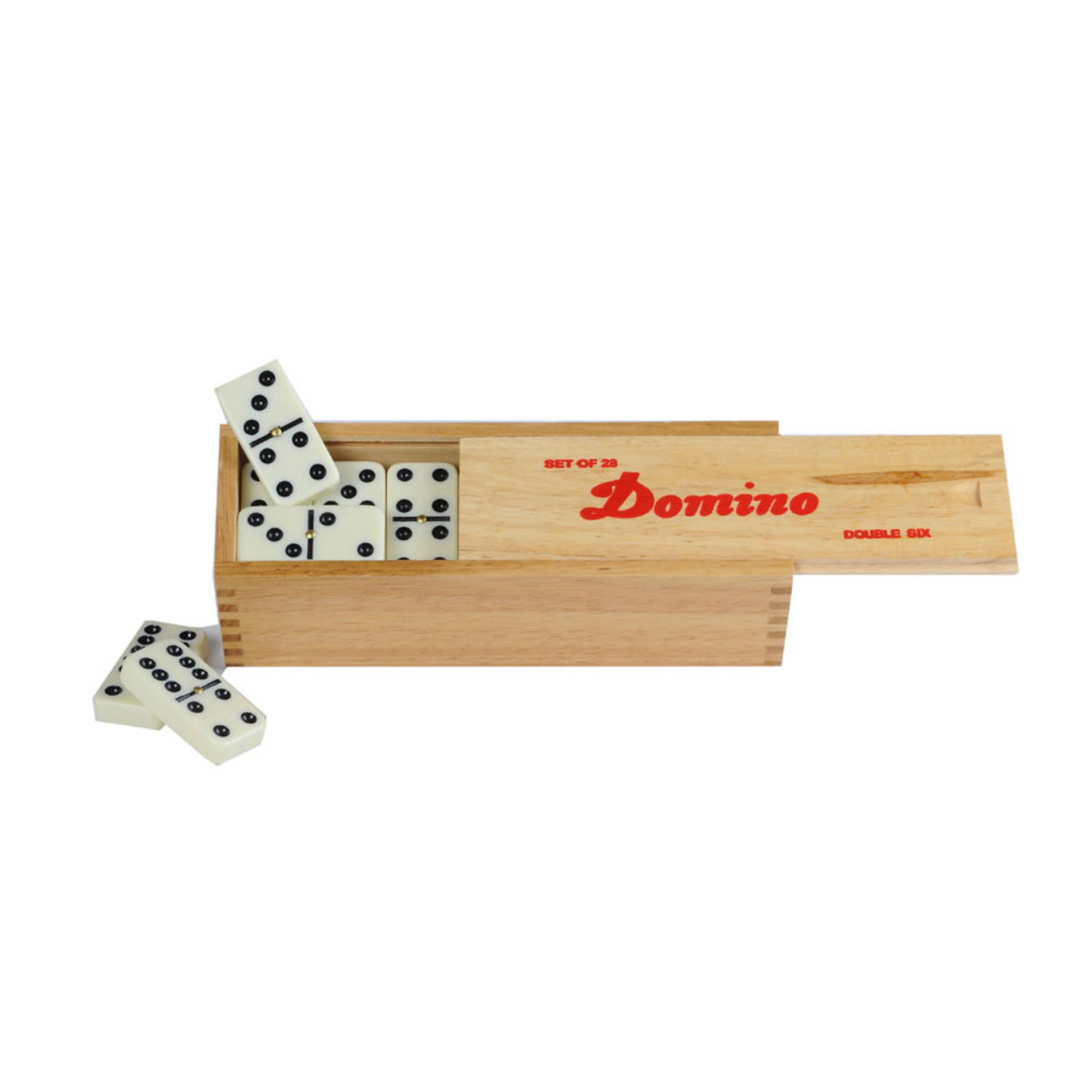 Longfield Games Domino Dubbel 6 Groot In Kist