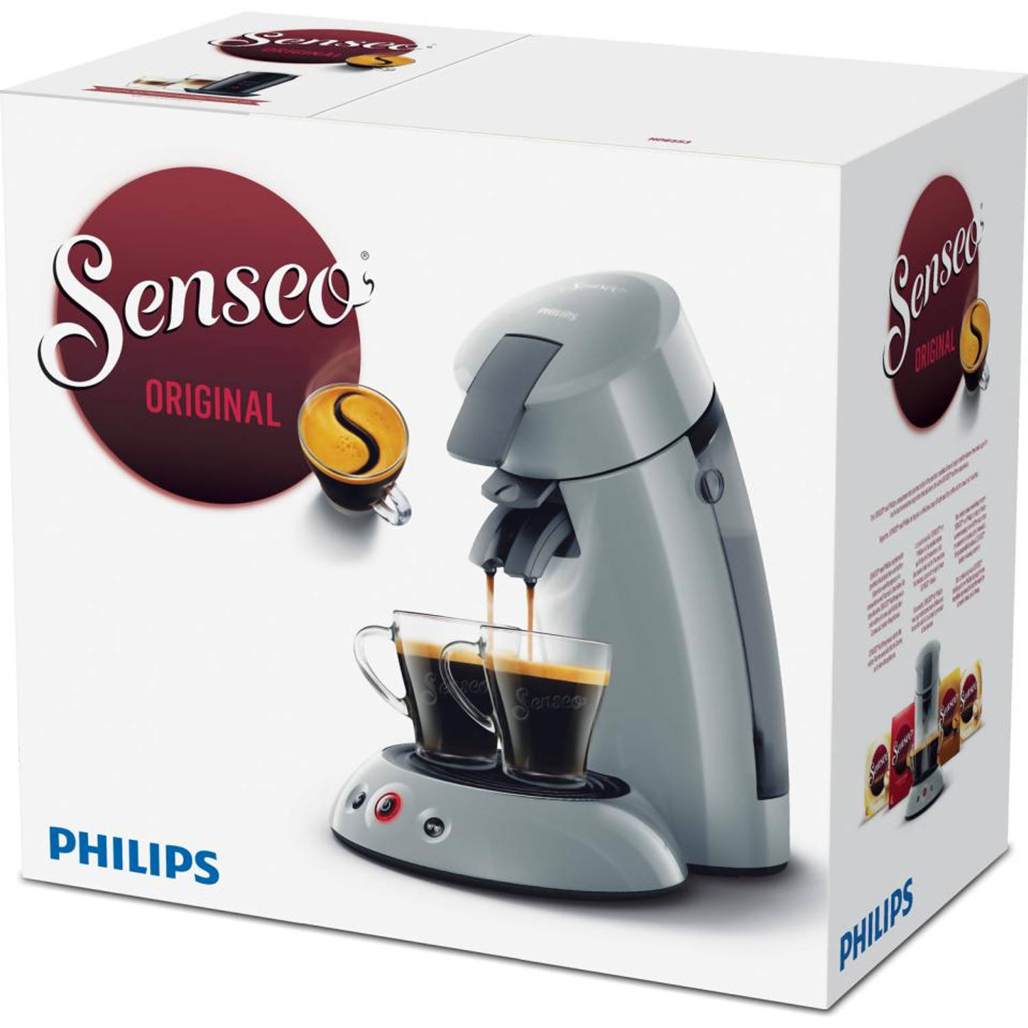 de elite Dynamiek Brutaal Philips SENSEO® Original koffiepadmachine HD6553/70 - zilvergrijs | Blokker